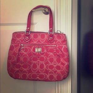 Coach purse poppy collection